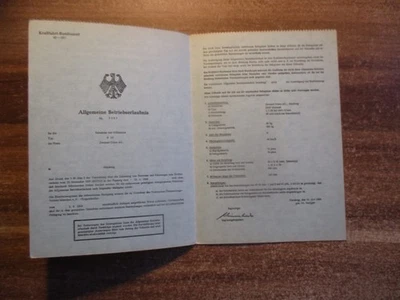 DKW Hummel Moped Betriebserlaubnis - Bild 1 von 4