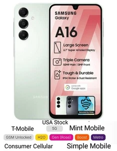 Samsung Galaxy A16 5G 256GB 8GB Dual SIM GSM Factory Unlocked Smartphone NEW - Picture 1 of 13