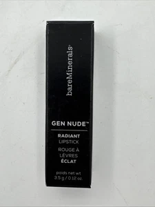bareMinerals Gen Nude Radiant Lipstick HEAVEN 0.12 OZ New In Box - Picture 1 of 4