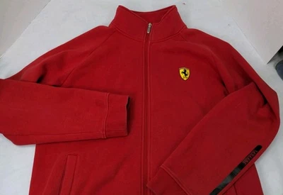 Chaqueta Ferrari vintage para hombre XL con licencia oficial de Precisport cremallera completa roja Foto 1 de 4