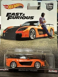 Hot Wheels Customized On Card Hann's Mazda RX7 Veilside/figure-Read descriptions - Picture 1 of 6