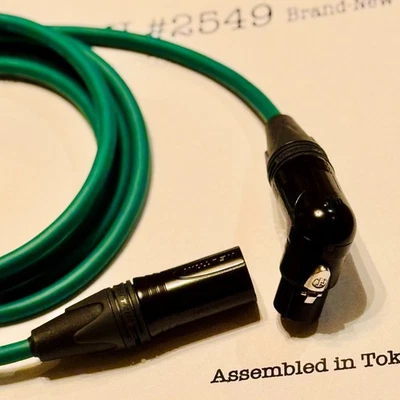 Mogami 2549 verde Neutrik XLR/TRS 1-30 ft | TOKYO_hecho | Listo a granel Foto 1 de 3
