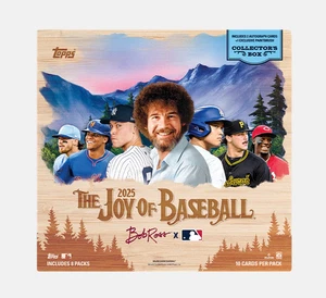 PREORDINE! 2025 Topps x Bob Ross: La gioia del baseball - Scatola da collezione SIGILLATA - Foto 1 di 1