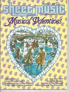 1985 FEBRUARY SHEET MUSIC MAGAZINE MUSICAL VALENTINES EASY PIANO - Picture 1 of 1