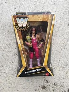 WWE Elite Legends Series 25 BRET HIT MAN HART 6” Mattel Wrestling Figure WWF MOC - Picture 1 of 6