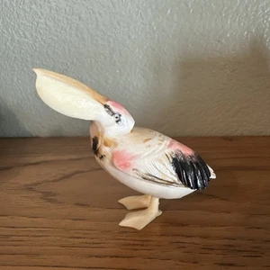 RAR Midcentury Arne Tomsland? Norwegen handgeschnitzte Taco Tukan Figur - Bild 1 von 5