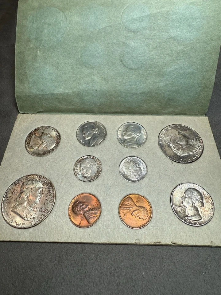 1953 Silver Double Mint Set One Envelope 10 Coins Only Massive Toner Toned - Image 1 of 4