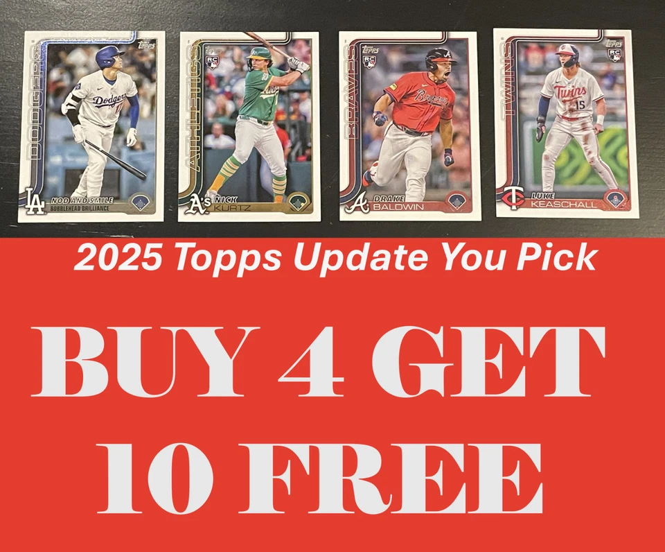 2025 Topps Update Baseball Singles US251-US350 You Pick Complete Your Set - Image 1 of 1