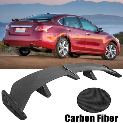 55" Carbon Rear Trunk Spoiler Tail Wing Lip PRO Style For Nissan Altima Sentra - Image 1 of 4