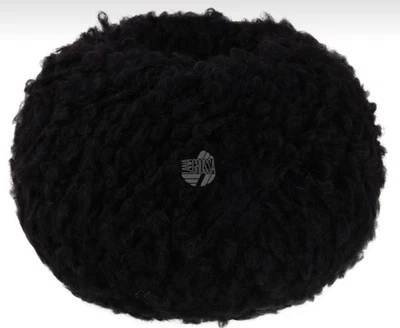 (kg/170€) NEU! ORSETTO Lana Grossa Bouclé 50g Fb. 15 schwarz weich PORTOFREI - Bild 1 von 3