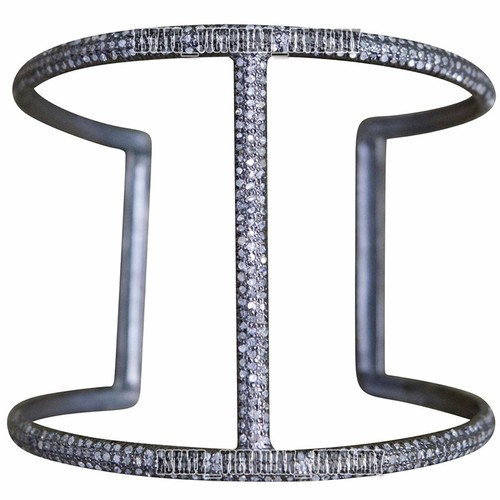 VALENTINO Bracciale vittoriano argento diamanti taglio rosa 6 68 ctw originale vecchia miniera gioielli