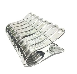 8 Pack Stainless Steel Clothespins 4.7 Inch Towel Clips For Beach Chairsgiant C - Picture 1 of 6