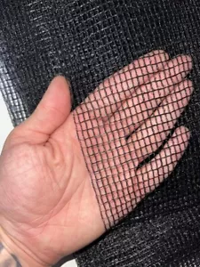 easynets 2m Wide Black Butterfly Netting 3-4mm mesh Polyethylene netting 80gsm - Picture 1 of 7