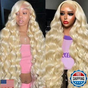 YesJYas 613 Lace Front Wig Body Wave Blonde Lace Front Wigs Human Hair Body W - Picture 1 of 5