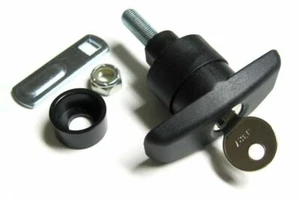 Composite Clockwise Glass Door T-Handle Lock Kit | Bauer T505 - Foto 1 di 2