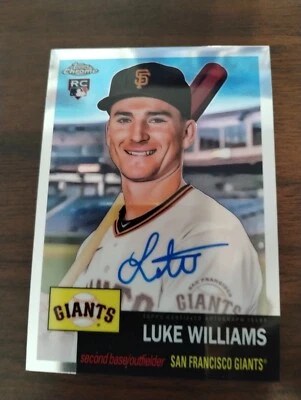 2022 Topps Chrome Platinum Luke Williams Auto RC San Francisco Giants - Image 1 of 2