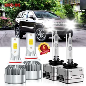For Jeep Grand Cherokee 2009-2012 HID LED Headlight Bulbs Kit High/Low Beam - Bild 1 von 11