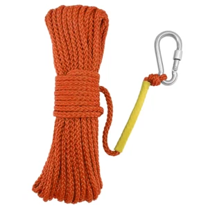 orange Nylon Rope with Hook Professional Outdoor Mountaineering Climbing Rope - Imagen 1 de 6