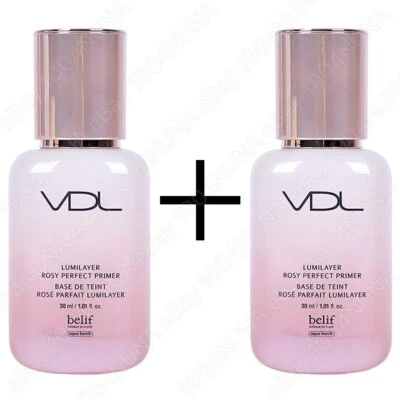 VDL Lumilayer Rosy Perfect Primer 30ml x2 SPF 50 Face Tone Up Makeup K-Beauty - Image 1 of 3