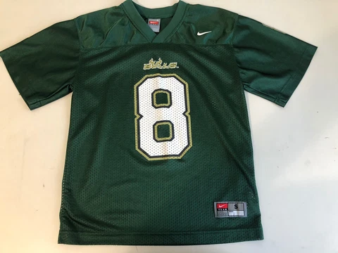 GREEN NIKE USF SOUTH FLORIDA BULLS FOOTBALL JERSEY YOUTH BOYS S SMALL Cover