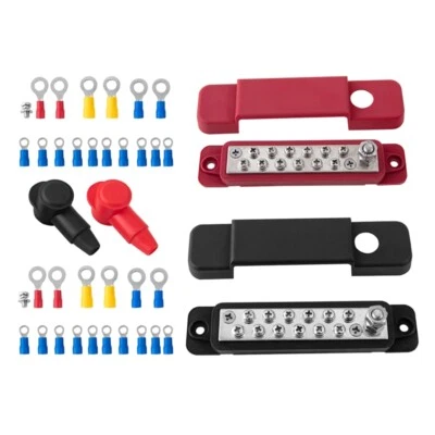 Bus Bar Ground Power Distribution Block with Ring Terminals for Car Pickup - Image 1 of 4