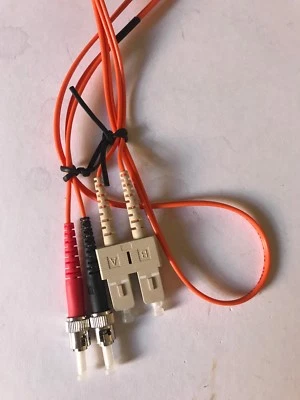 Cables To Go 1m St/sc Duplex 62/125 Multimode Fiber Optic Patch Cable (09128) - Image 1 of 4