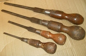4 x Vintage Screwdrivers For Restoration - Footprint, Jenkinson, Toga, Master - Picture 1 of 4