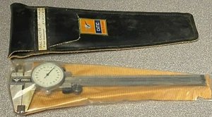 FOWLER 6" DIAL CALIPER, .2" PER REVOLUTION, .001 CALIBRATION, NEW IN CASE - Picture 1 of 3