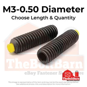 M3-0.5 Alloy Nylon-Tip Socket Set Screws (Choose Length & Qty) - Picture 1 of 2