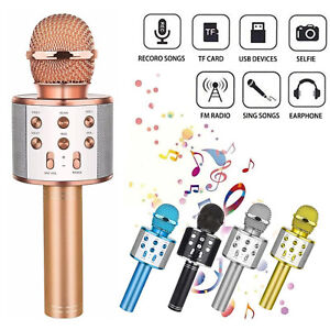 Wireless Bluetooth Karaoke Microphone Handheld Speaker For Kids Party Holiday US