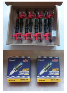 8 Pack Ignition Coil & Spark Plug SP479 for Ford F-150 F-250 4.6L 5.4L V8 DG508 - Picture 1 of 10
