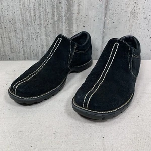 Cole Haan Mens Size 7.5 B Black Suede Slip On Comfort Shoes D15516 - Picture 1 of 10