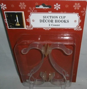 SUCTION CUPS DECOR HOOKS 2 Count - Picture 1 of 1