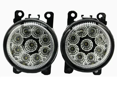Pair L+R LED Fog Light Lamp For Mitsubishi Triton L200 Outlander Pajero Mirage - image 1 of 4