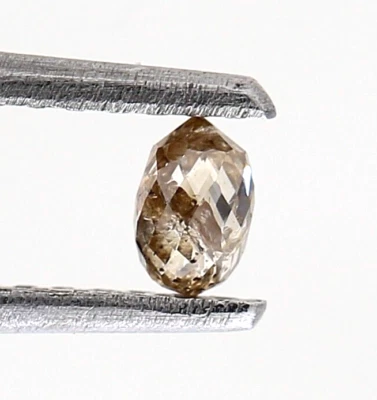 Brown Briolette natural diamond loose 0.19TCW 3.6 x 2.5 MM HD VIDEO - Image 1 of 4