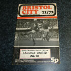 Bristol City v Carlisle 1971/72
