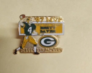 Green Bay Packers Player Hat Pin #4 Brett Favre NFL First 3 Time MVP 1997 QB - Picture 1 of 2