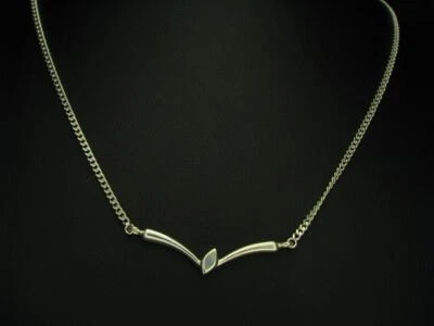 925 Argento Sterling Collier Con Opale Ricoperto / Collana / Vero / 41,0 CM - Immagine 1 di 4