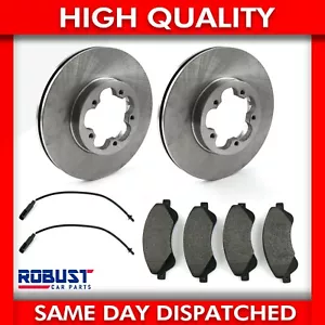 2X FOR FORD TRANSIT MK7 (FWD) 2.2 FRONT BRAKE DISC & PAD 6C111125BA (2006-2013) - Picture 1 of 8