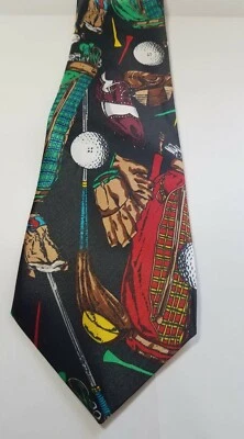 Vintage Gianni Castelfranco Men's Novelty Golf Tie Ca00100 Korea 100% Polyester - Image 1 of 4
