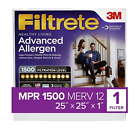 Filtrete 25x25x1, MERV 12, Advanced Allergen Reduction HVAC Furnace Air Filter