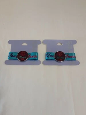 Lote X2 Pulsera Azul Claire's Niñas con Disco Redondo "Mantén la Calma y Baila" ¡NUEVO CON ETIQUETAS! Foto 1 de 3