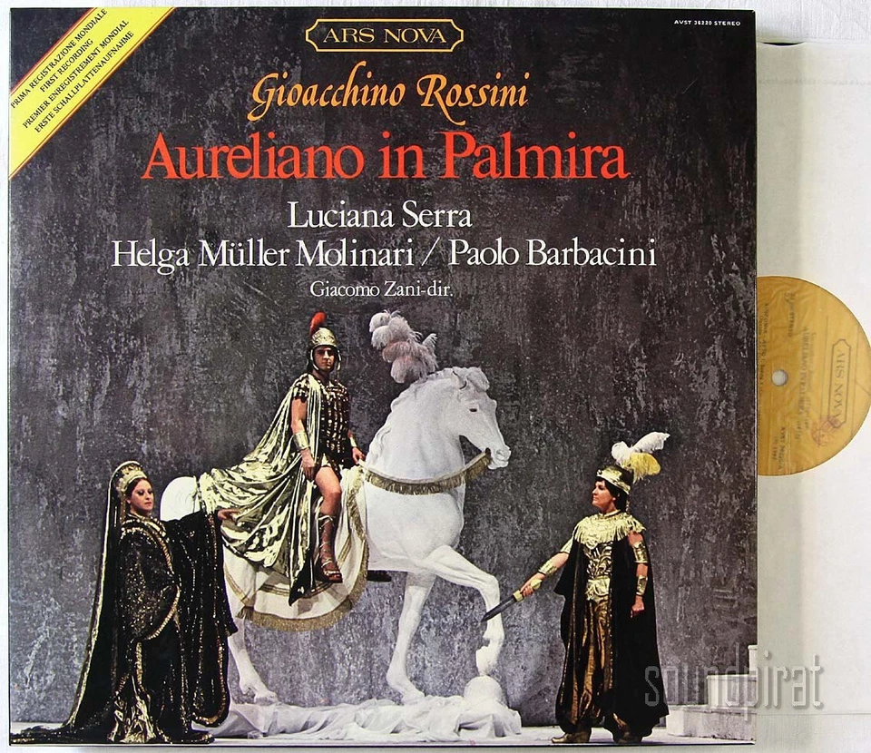 ROSSINI GIACOMO ZANI LUCIANA SERRA, AURELIANO IN PALMIRA 3 LP ARS NOVA MINT - Image 1 of 1