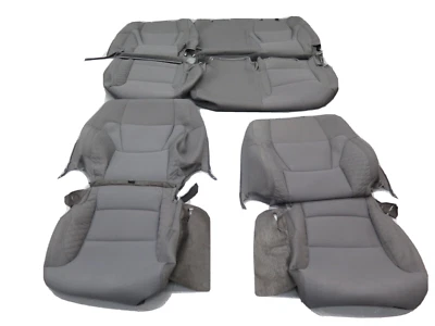2021 2022-25 Toyota Tundra crewmax OEM Toyota cloth seat cover set Boulder Gray - Image 1 of 4