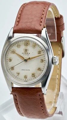 Rolex Oyster Precision ‘1956’ Rare Ref 6422 Gents 34.5mm Vintage Watch, Patina - Image 1 of 4
