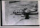 1955 Press Photo The new Bell XV-3 Convertiplane unveiled at Bell Aircraft Corp.