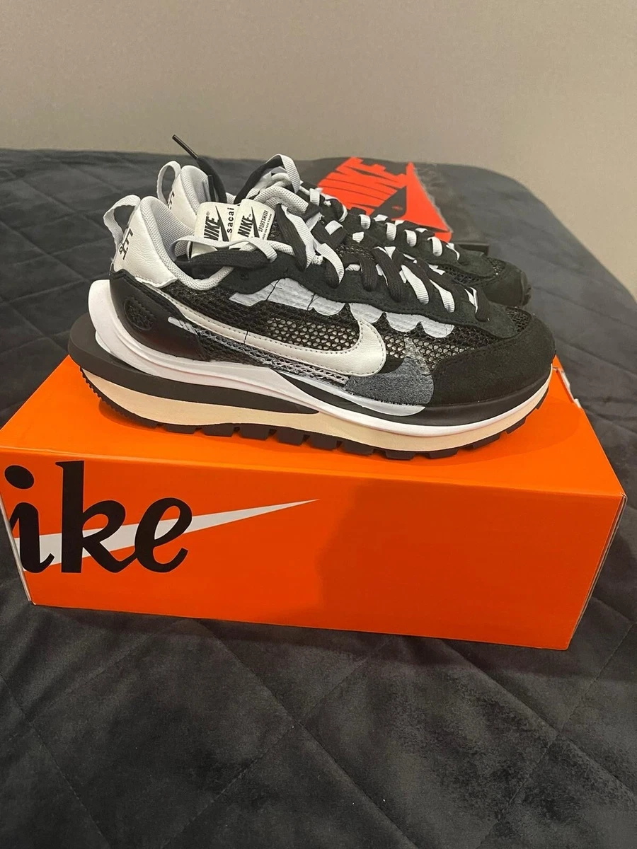 Nike sacai x VaporWaffle Black White for sale | eBay