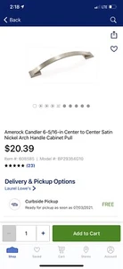 Lot Of 20 Amerock BP29364G10 Candler Satin Nickel Drawer Cabinet Pull 6-5/16" - Picture 1 of 3