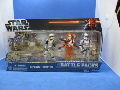 Hasbro Star Wars Battles Clone Wars Republic Troopers Battle Pack. New Cover