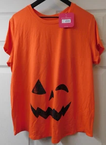 Isabel Maternity Women's T-Shirt Halloween Graphic Orange Size XL - Picture 1 of 6